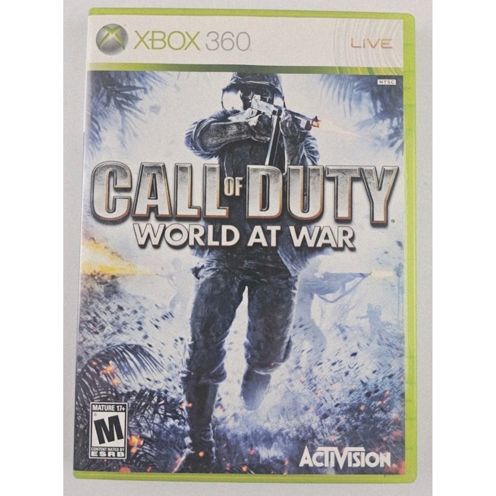 Call of Duty World at War Xbox 360 Activision WWII FPS Video Game CIB Complete